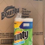 Bounty Quick-Size Paper Towels, White, 16 Family Rolls = 40 Regular Rolls (Packaging May Vary)